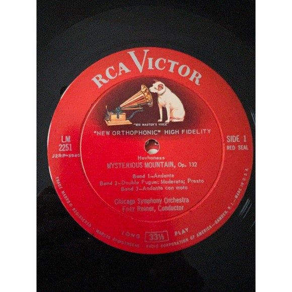 Mysterious Mountain Divertimento Fairy's Kiss Fritz Reiner LP LM-2251 Mono VG+ - Picture 6 of 8